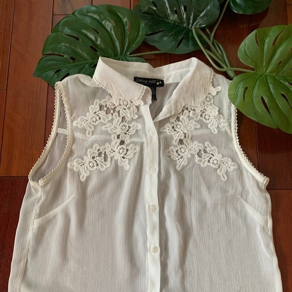 living doll Tops - Living Doll Sheer Top